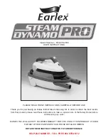 Earlex STEAM DYNAMO PRO User Instructions предпросмотр