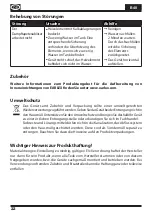 Preview for 22 page of Earlex WS125 Operating Manual