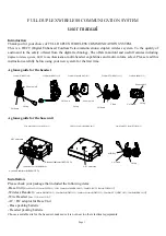 Preview for 1 page of Eartec ComStar-S User Manual