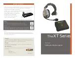 Eartec ComStar XT Series User Manual предпросмотр