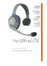 Eartec UltraLITE Instruction Manual preview