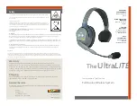 Eartec UltraLITE Quick Manual preview