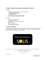 Предварительный просмотр 40 страницы Earth Save Products SOLIS 11 Installation And User Manual