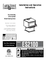 Preview for 1 page of Earth Stove ES2100 Installation And Operation Instructions Manual