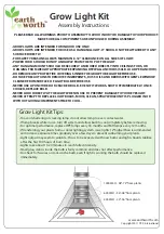 earth worth Grow Light Kit Assembly Instructions предпросмотр