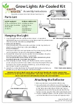 Preview for 2 page of earth worth Grow Light Kit Assembly Instructions