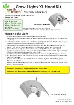 Preview for 3 page of earth worth Grow Light Kit Assembly Instructions