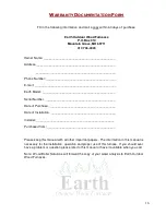 Preview for 16 page of Earth Bear Cub 305 Series Manual