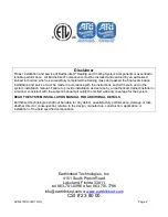Предварительный просмотр 2 страницы EarthLinked AVS Series Installation Manual