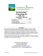 EarthLinked FMK-1872 Installation Manual предпросмотр