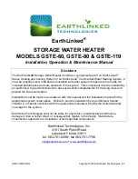 Preview for 1 page of EarthLinked GSTE-119 Installation, Operation & Maintenance Manual