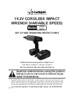 Предварительный просмотр 1 страницы EarthQuake 19.2V CORDLESS IMPACT WRENCH 97925 Set Up And Operating Instructions Manual