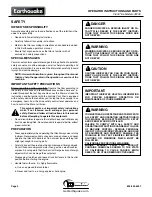 Предварительный просмотр 4 страницы EarthQuake 3310V Operating & Parts Manual