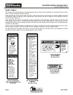 Предварительный просмотр 6 страницы EarthQuake 3310V Operating & Parts Manual