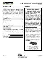 Preview for 2 page of EarthQuake 5055 6 HP Operating Instructions Manual