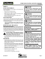 Preview for 3 page of EarthQuake 5055 6 HP Operating Instructions Manual