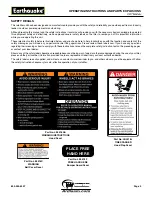 Preview for 5 page of EarthQuake 5055 6 HP Operating Instructions Manual