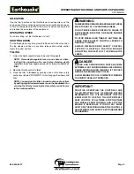 Preview for 9 page of EarthQuake 5055 6 HP Operating Instructions Manual