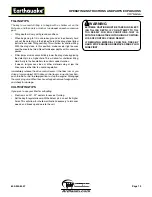 Preview for 13 page of EarthQuake 5055 6 HP Operating Instructions Manual