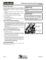 Preview for 16 page of EarthQuake 5055 6 HP Operating Instructions Manual