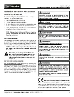 Preview for 3 page of EarthQuake 600050V Operator'S Manual Original Operating  Instructions