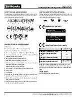 Preview for 6 page of EarthQuake 600050V Operator'S Manual Original Operating  Instructions