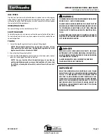 Preview for 9 page of EarthQuake 6015V Original Operating Instructions