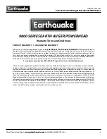 Предварительный просмотр 15 страницы EarthQuake 9800 Series Operator'S Manual