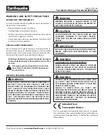 Preview for 3 page of EarthQuake 9800H Operator'S Manual