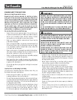 Preview for 5 page of EarthQuake 9800H Operator'S Manual