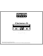 EarthQuake Cinenova-16 User Manual предпросмотр