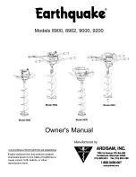 EarthQuake Earthquake 8900 Owner'S Manual preview