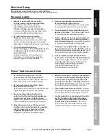 Предварительный просмотр 3 страницы EarthQuake EQ12 XT-20V Owner'S Manual & Safety Instructions