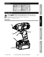 Предварительный просмотр 7 страницы EarthQuake EQ12 XT-20V Owner'S Manual & Safety Instructions