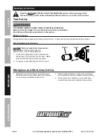 Предварительный просмотр 8 страницы EarthQuake EQ12 XT-20V Owner'S Manual & Safety Instructions