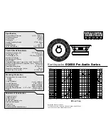 EarthQuake EQ6S8 Specification preview