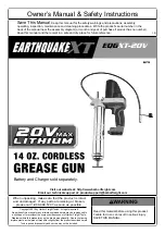 Preview for 1 page of EarthQuake EQGXT-20V Owner'S Manual & Safety Instructions