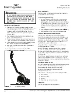 Preview for 14 page of EarthQuake MC25 Operator'S Manual