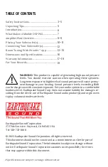 Preview for 2 page of EarthQuake MiniMe DSP P63 User Manual