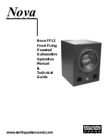 Preview for 1 page of EarthQuake Nova FF12 Operation  Manual &  Technical  Manual