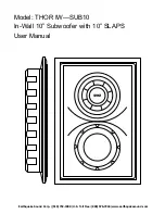 Preview for 1 page of EarthQuake THOR IW-SUB10 User Manual