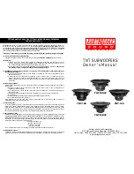 Предварительный просмотр 1 страницы EarthQuake TNT-10DVC Owner'S Manual