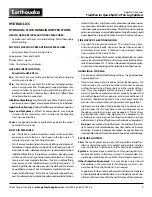 Preview for 9 page of EarthQuake W1265B Operator'S Manual