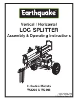 EarthQuake W2265 Assembly And Operating Instructions Manual preview