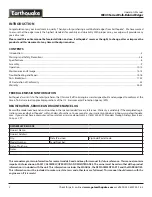 Preview for 2 page of EarthQuake WE43 Operator'S Manual