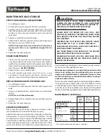 Preview for 13 page of EarthQuake WE43 Operator'S Manual