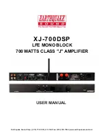 Preview for 1 page of EarthQuake XJ-700DSP User Manual