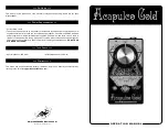 EarthQuaker Devices Acapulco Gold Operation Manual preview