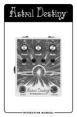 Предварительный просмотр 1 страницы EarthQuaker Devices Astral Destiny Operation Manual