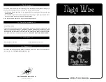 EarthQuaker Devices Night Wire Operation Manual preview